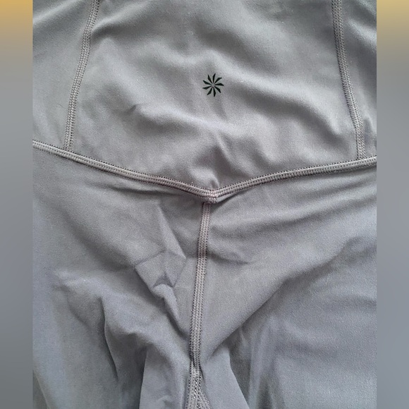 NWOT Athleta Elation Laser Cut Tight Yoga Legging Purple Gray Small - Picture 11 of 11